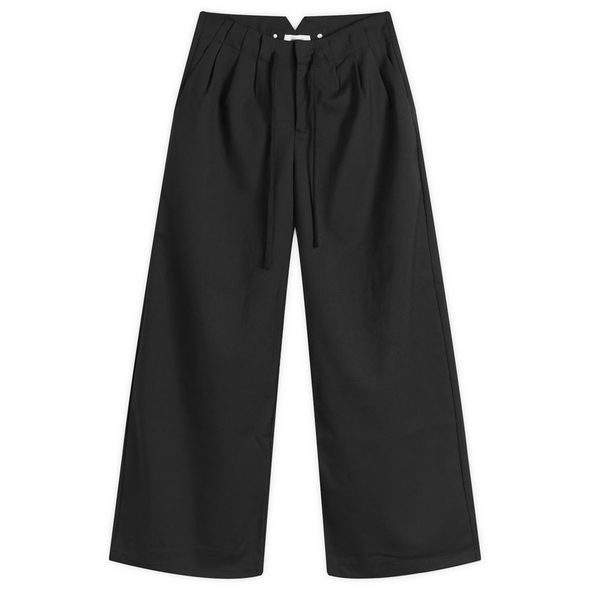 Bukser Entire Studios Cinch Wide Leg Trousers Sort | ES2546BL-BLACK