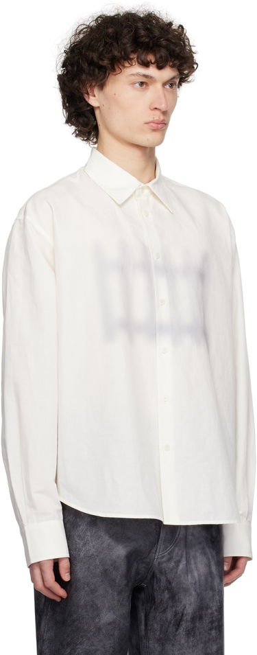Skjorte JW Anderson JW Anderson Fence Print Boxy Shirt Hvid | SH0362-PG1698, 1