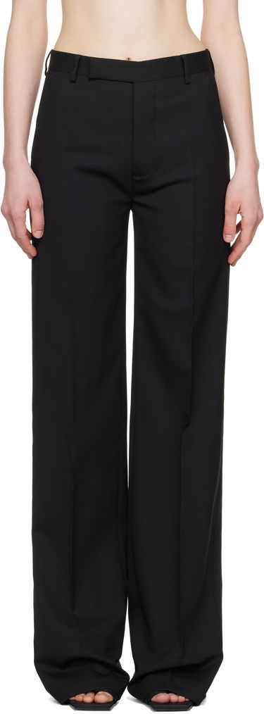 Bukser Rick Owens Rick Owens Hollywood Dietrich Wide-Leg Trousers Sort | RP01E7302 ZL, 0
