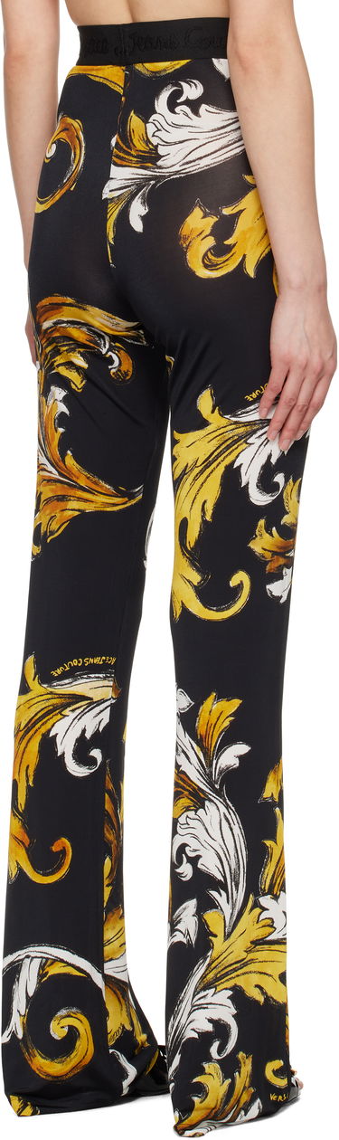 Leggings Versace Versace Jeans Couture Flared Baroque Print Leggings Sort | E78HAC107_EJS471, 2