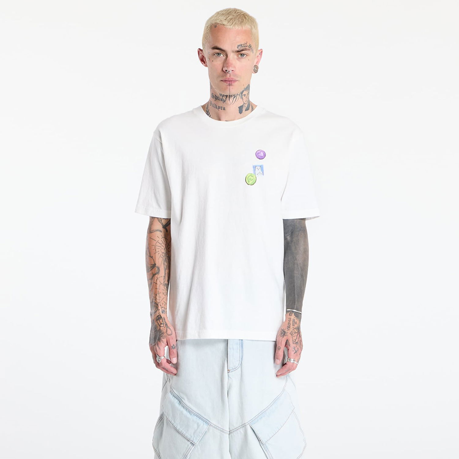 T-shirt RIPNDIP RIPNDIP Vitamins Tee T-Shirt Hvid | RNDSUM25129, 0