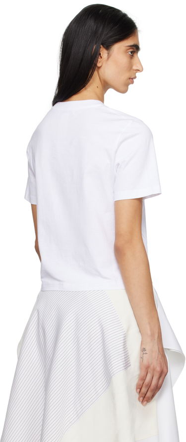 Crop top JW Anderson JW Anderson Anchor Logo Cropped T-Shirt Hvid | JT0259-PG1715, 2