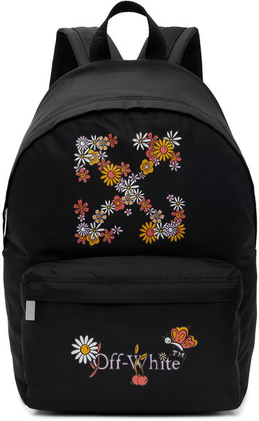 Rygsæk Off-White Off-White Funny Flowers Backpack Sort | OGNB001S24FAB0011084, 0