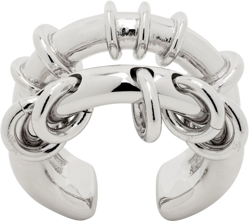Ring We11done We11done Double Hoop Ring Metalisk | WD-AJ0-25-505-U-SV