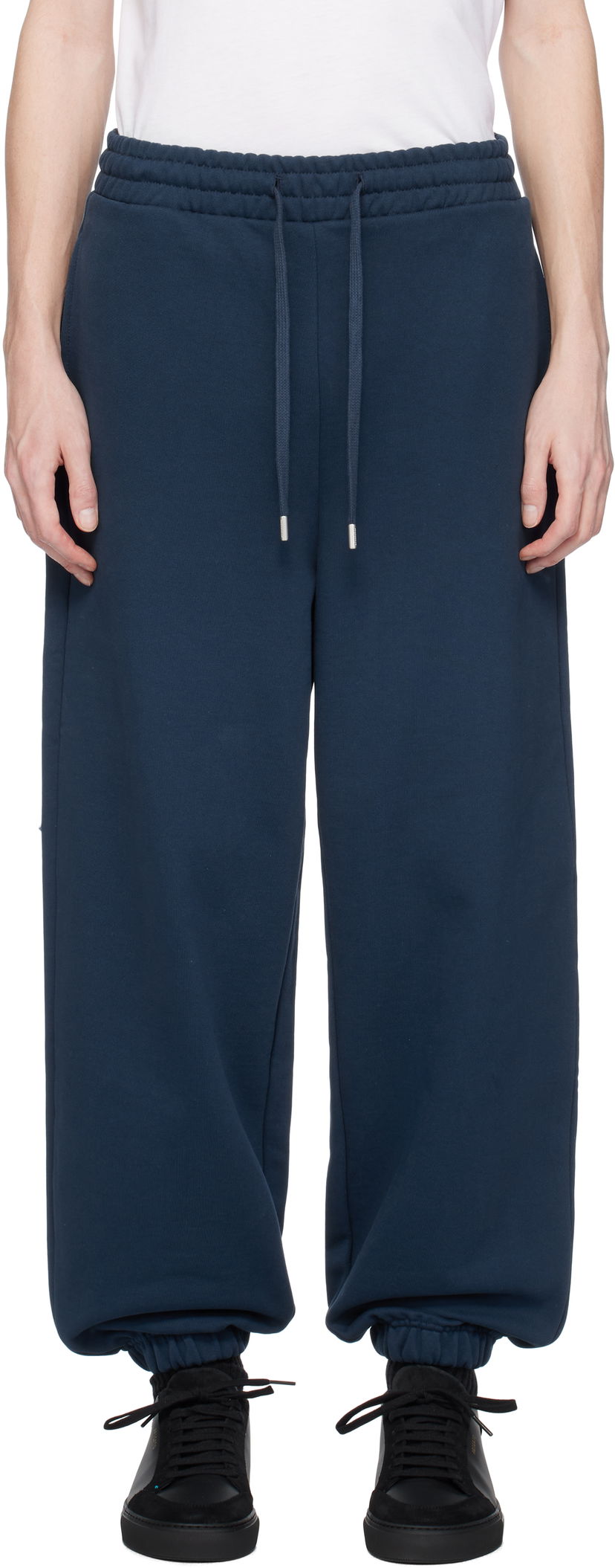 Joggingbukser ADER ERROR ADER error Sig; TRS Tag 01 Sweatpants Mørkeblå | BO42FYSP0201NV