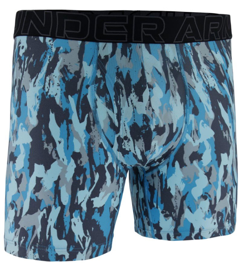 Boksere Under Armour Under Armour UA Performance Tech Print 6-Inch Boxer Briefs Blå | 1383875-494, 0