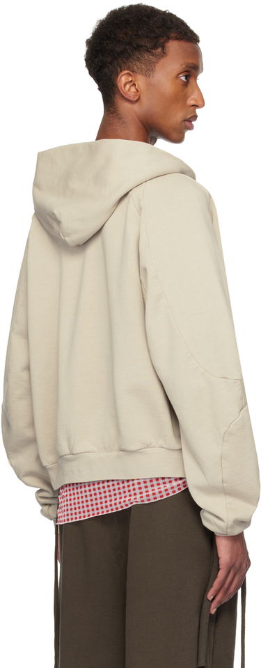 Sweatshirt Ottolinger Ottolinger Oversized Zip Hoodie Beige | 1150204121, 2