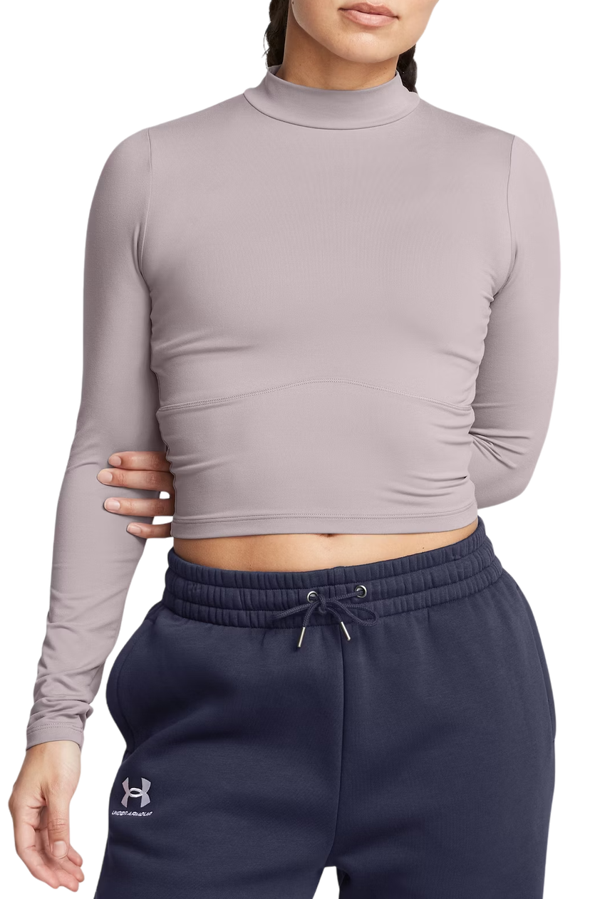 T-shirt Under Armour Meridian Mock Long Sleeve Top Grå | 1380773-015