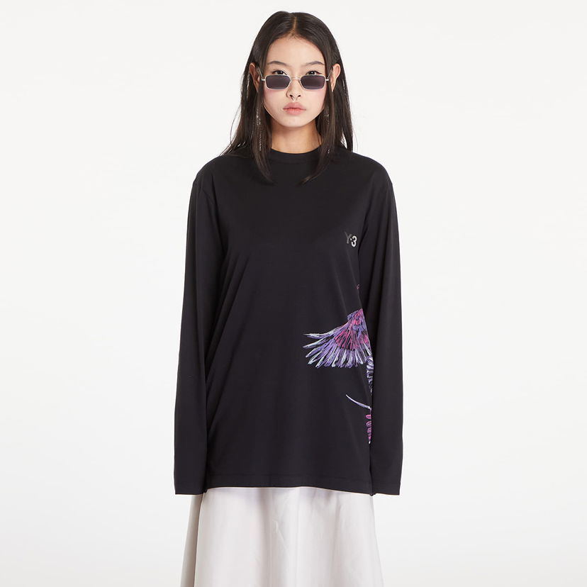 T-shirt Y-3 Graphic Long Sleeve Tee UNISEX Sort | IX5037