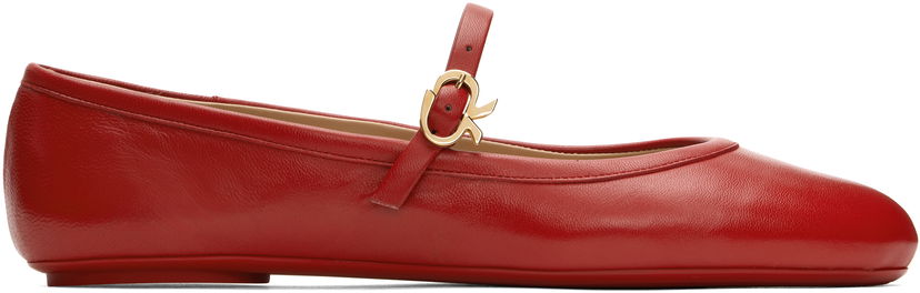 Sneakers og sko Gianvito Rossi Gianvito Rossi Carla Ballerina Flats Rød | G22223-05GOM-NXF