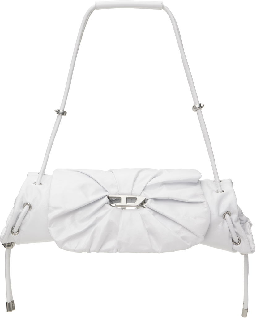 Håndtaske Diesel Diesel Scrunch-D Shoulder Bag Hvid | X10331 P1003