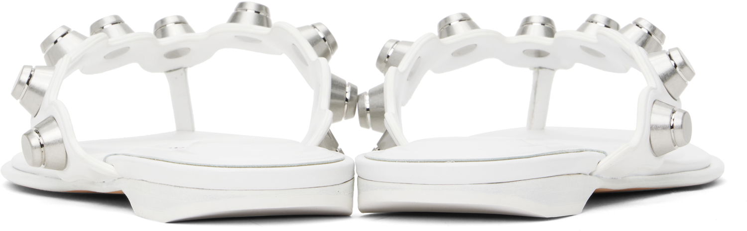 Sneakers og sko Alexander Wang Alexander Wang Rexa Thong Flat Sandals Hvid | 30225S008, 1