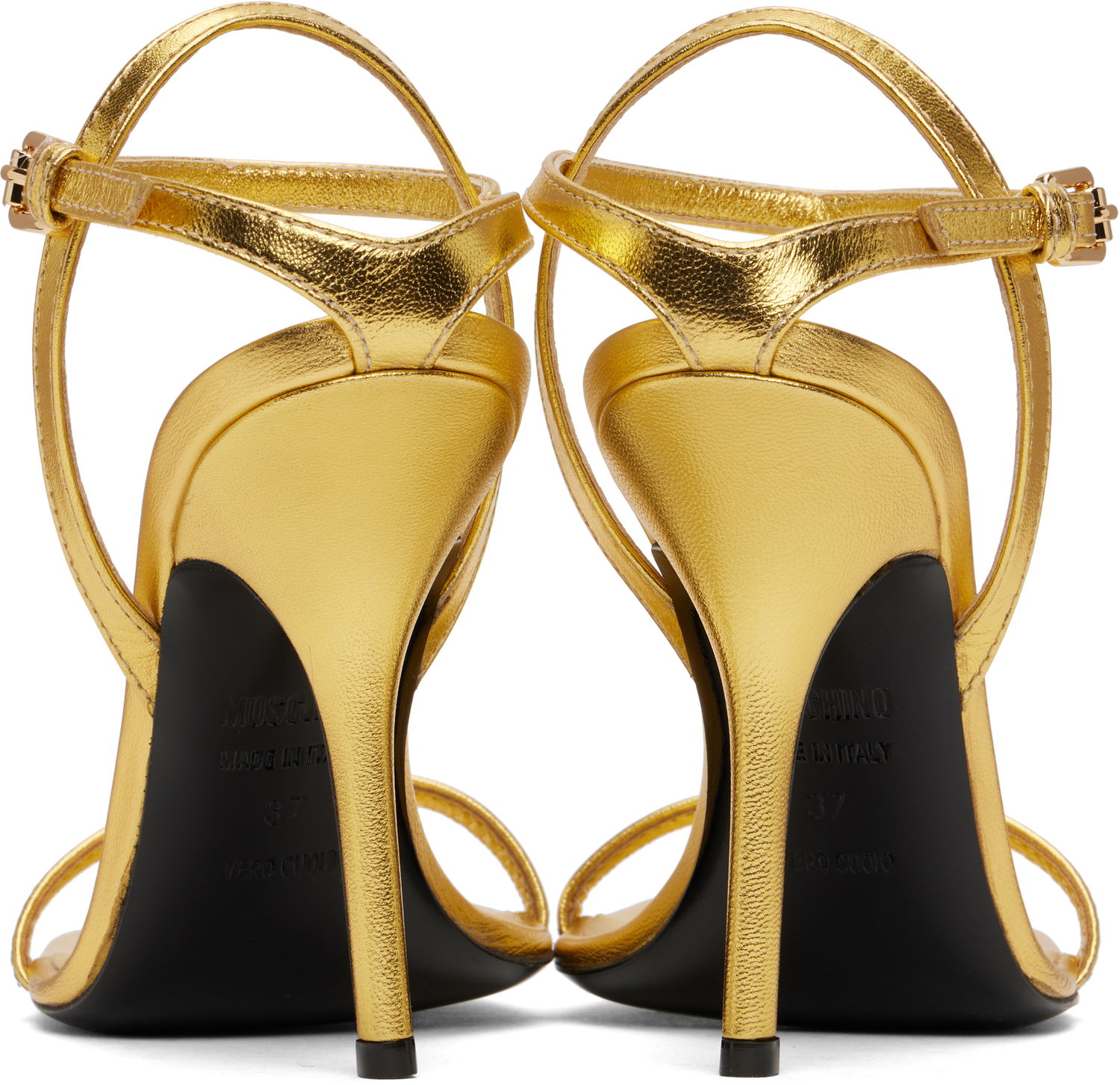 Skopleje Moschino Moschino Tina Heeled Sandals Metalisk | MA1655AC1M MC0 901, 1