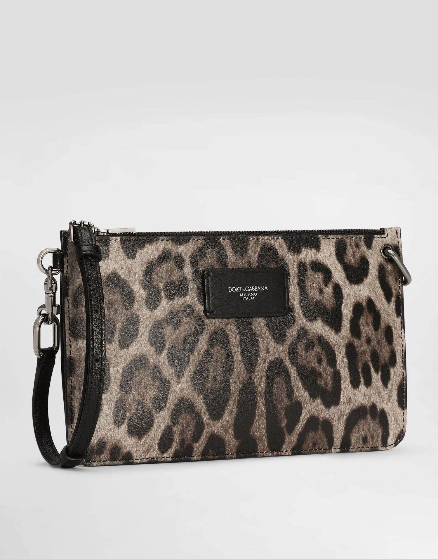 Rejsetaske Dolce & Gabbana Dolce & Gabbana Calfskin Leopard Print Toiletry Bag Flerfarvet | BP3343A6519HY13M, 1