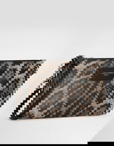 Rejsetaske Dolce & Gabbana Dolce & Gabbana Calfskin Leopard Print Toiletry Bag Flerfarvet | BP3343A6519HY13M, 1