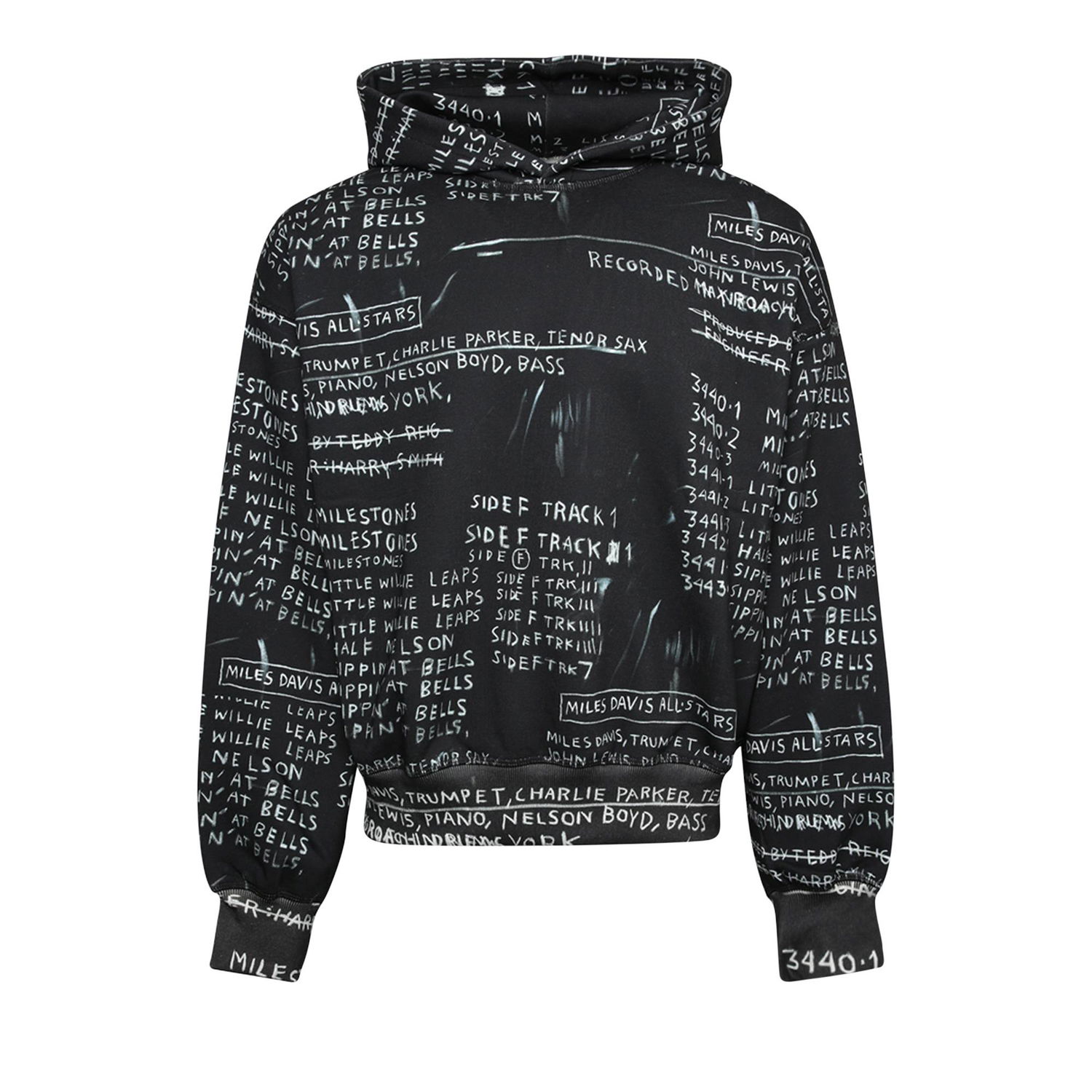 Sweatshirt MISBHV Basquiat Edition Discography II Hoodie Sort | 122U225B, 1