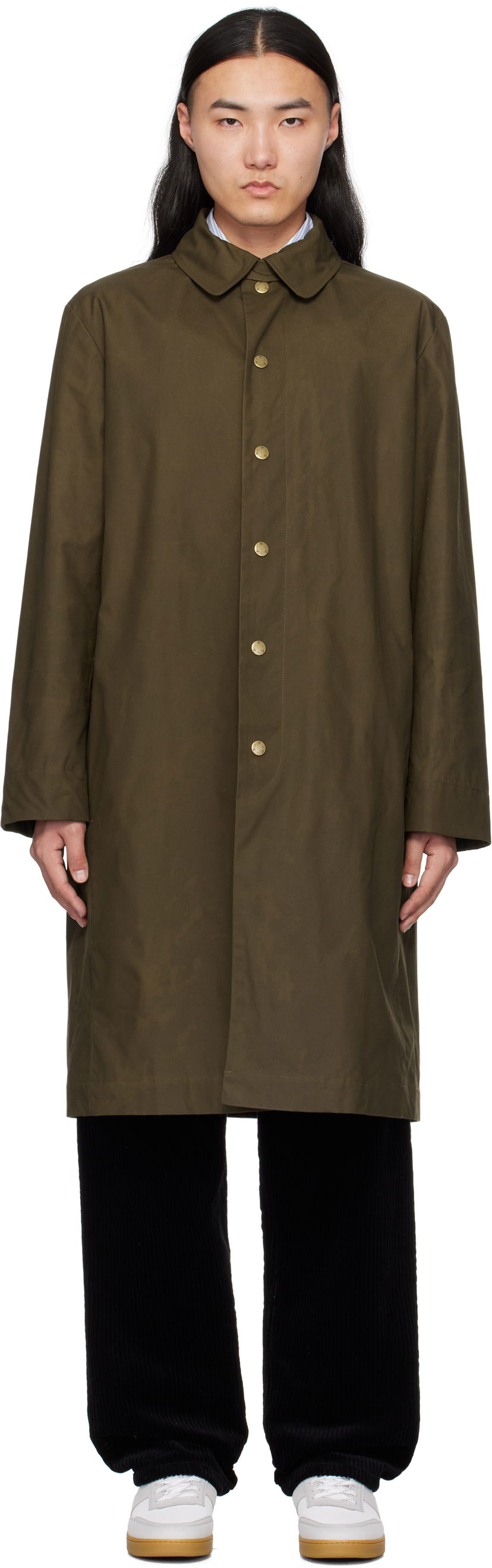 Frakker A.P.C. A.P.C. Arthur Mac Coat Grøn | COERC-H01535