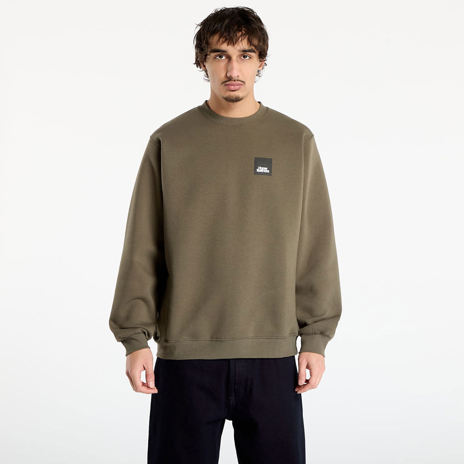 Sweatshirt Horsefeathers Dunk Sweatshirt Grøn | SM1225V, 0