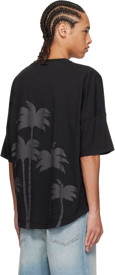 T-shirt Palm Angels Palm Angels Palms Over T-Shirt Sort | PMAA002S25JER0041313, 2
