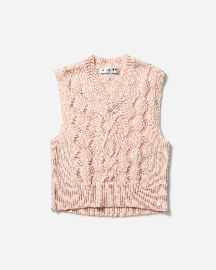 Vest OUR LEGACY Cable Michigan Tank Lyserød | M4243CD PF