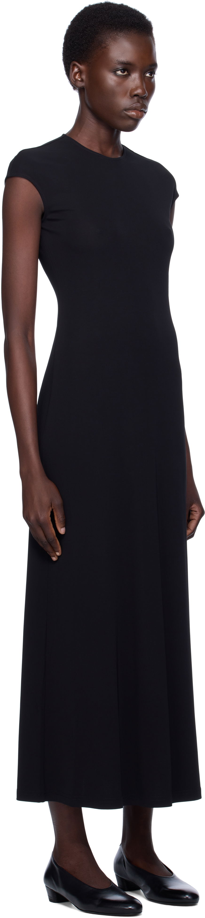 Kjole TOTEME TOTEME Everyday Midi Dress Sort | 252-WRD0188-FB0162, 1