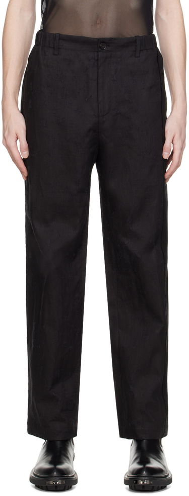 Bukser Feng Chen Wang Feng Chen Wang Raw Edge Trousers Sort | FUS17TR05, 0