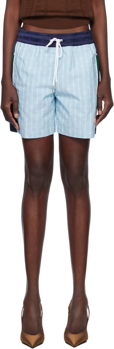 Badetøj Casablanca Casablanca Laurel Pinstripe Track Shorts Blå | WS25-TR-310-01, 0