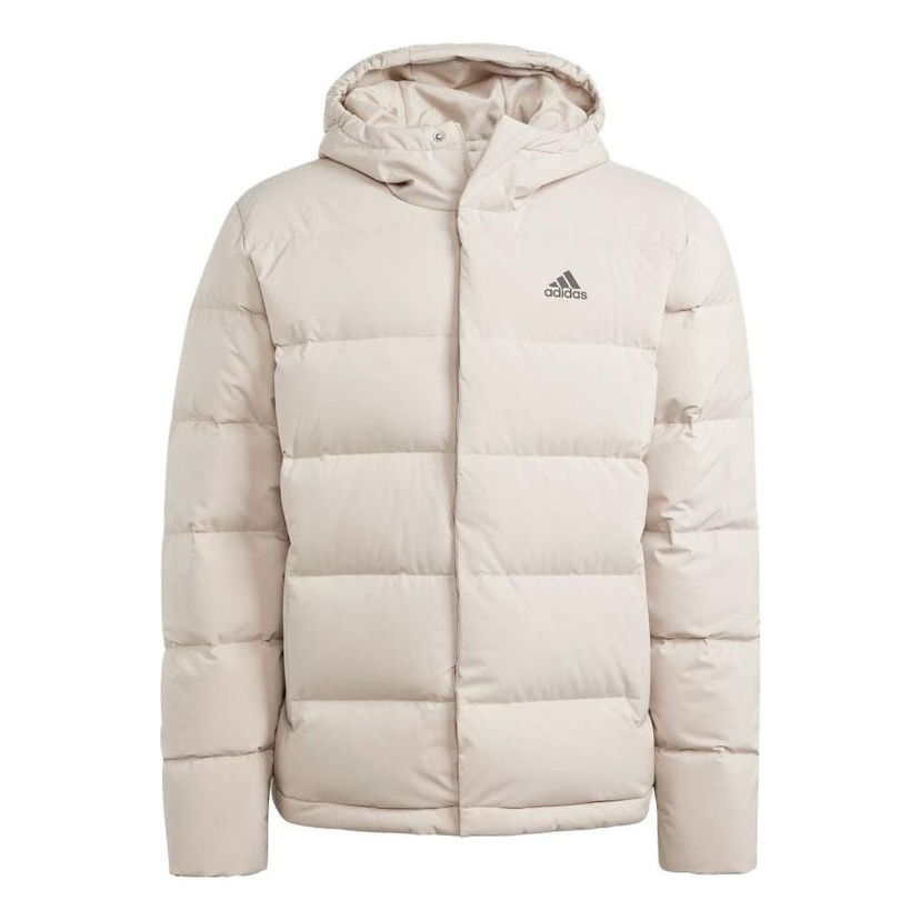 Puffer jakke adidas Originals Helionic Down Jacket Beige | HY3934