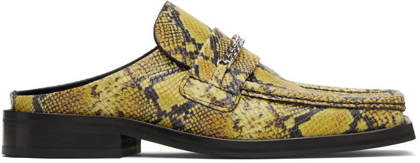 Sneakers og sko Martine Rose Martine Rose Square Toe Mules Gul | 1025LE02309W