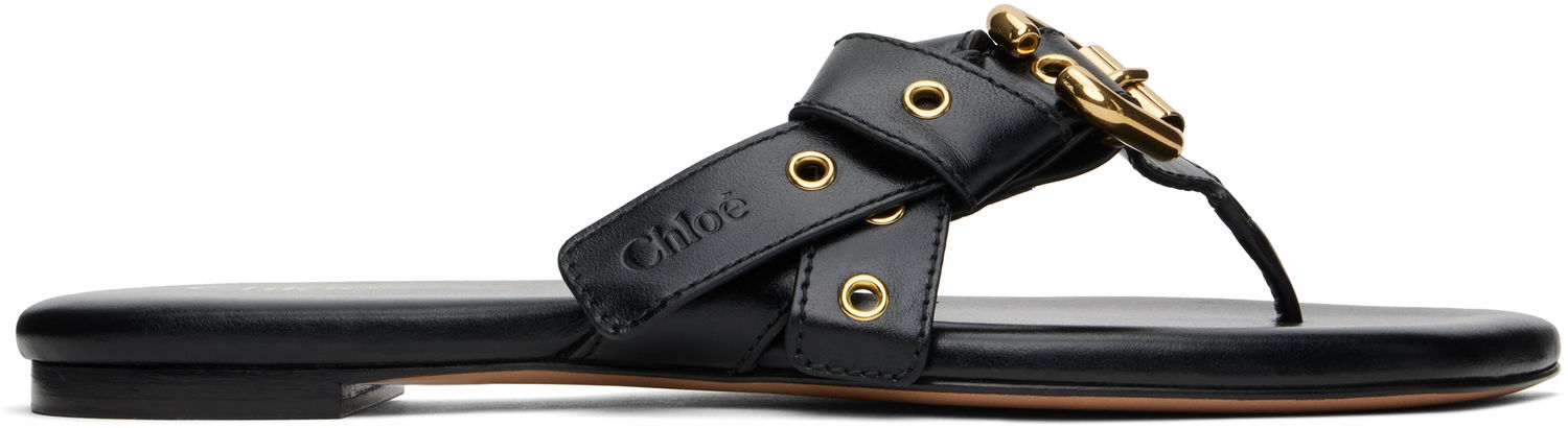 Skopleje CHLOÉ Chloé Mae Sandals Sort | CHC25S08OQJ, 0