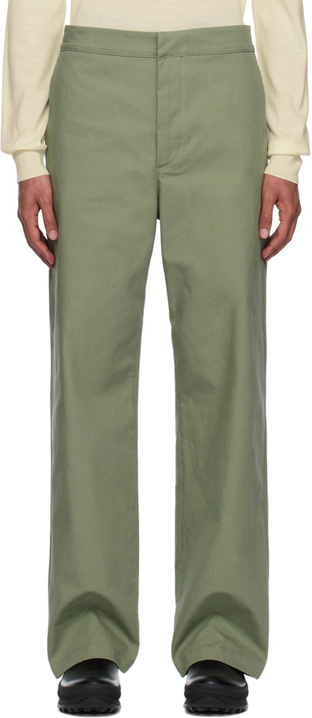 Bukser Jil Sander Jil Sander Four-Pocket Trousers Grøn | J47KA0135_J45136