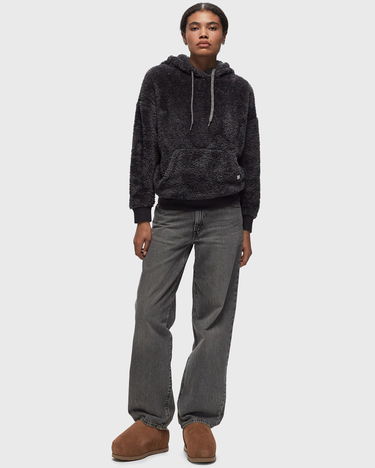Sweatshirt UGG Loyra Sherpa Hoodie Beige | 1121380-CRM, 4