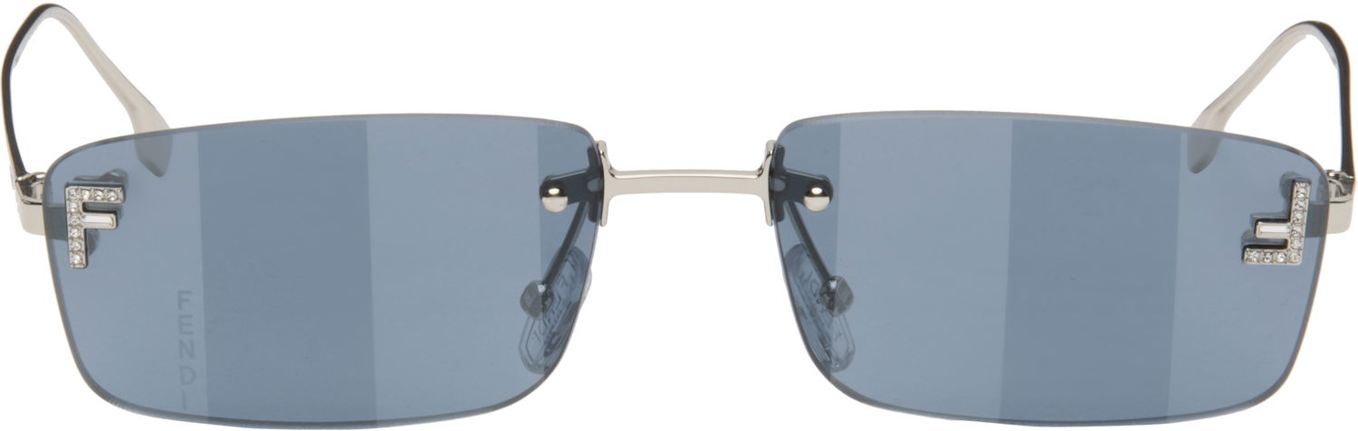 Solbriller FENDI Fendi 'Fendi First' Crystal Sunglasses Grå | FE4172USM5416X 840126860498, 0
