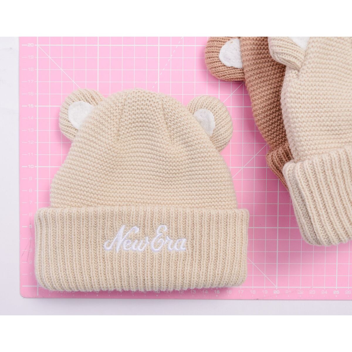 Beanie New Era New Era Knit Beanie with Ears (50-52 cm) Lyserød | 60580794, 1