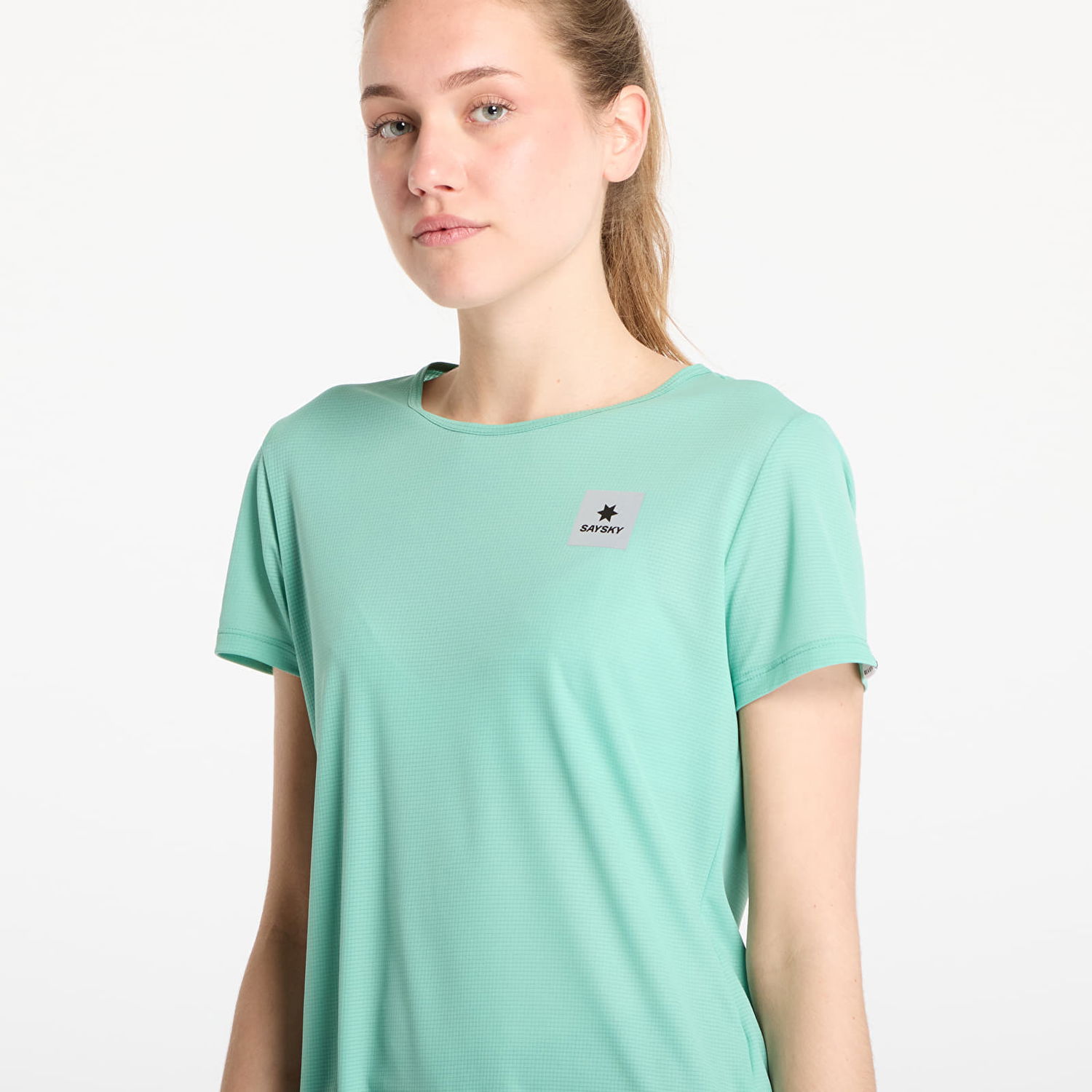 T-shirt Saysky SAYSKY Women's Reactive Flow Running T-Shirt Grøn | NWRSS60C1038, 1