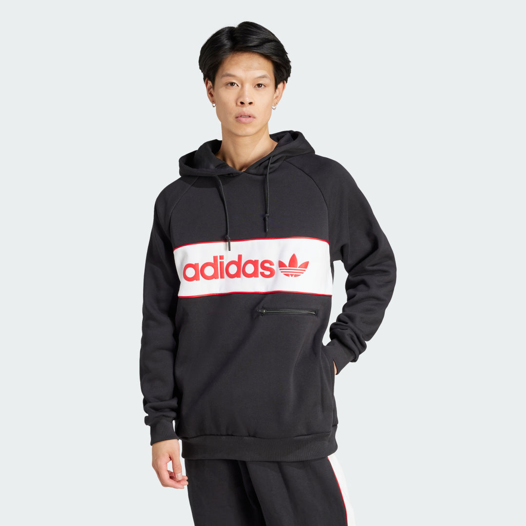 Sweatshirt adidas Originals NY Hoodie Sort | IS5733, 0