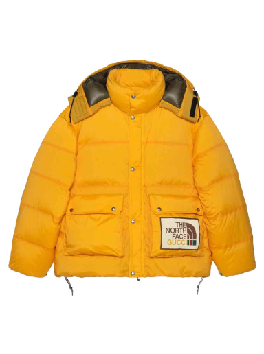 Puffer jakke Gucci x The North Face Padded Jacket Gul | ‎663735 XAAC8 7133