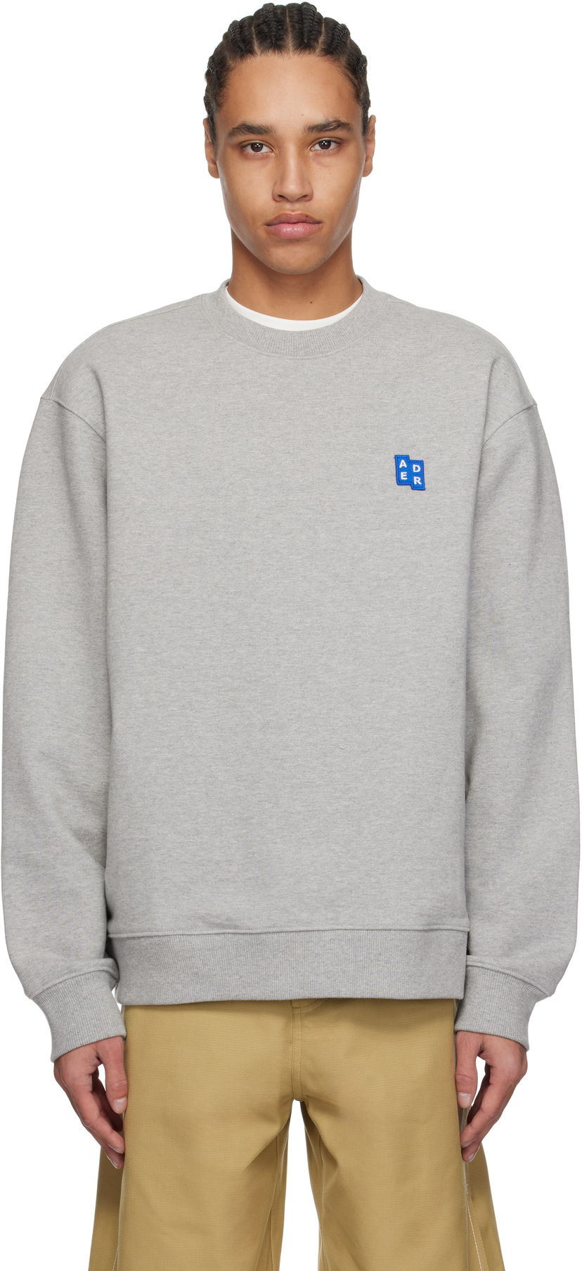 Sweater ADER ERROR ADER error Significant TRS Tag 01 Sweatshirt Grå | BO42FYSW0101GR