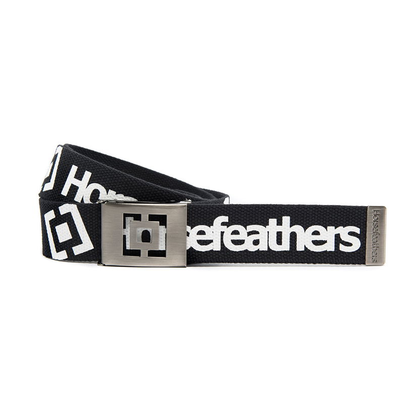 Bælter Horsefeathers Idol Belt B&W Sort | AA958K