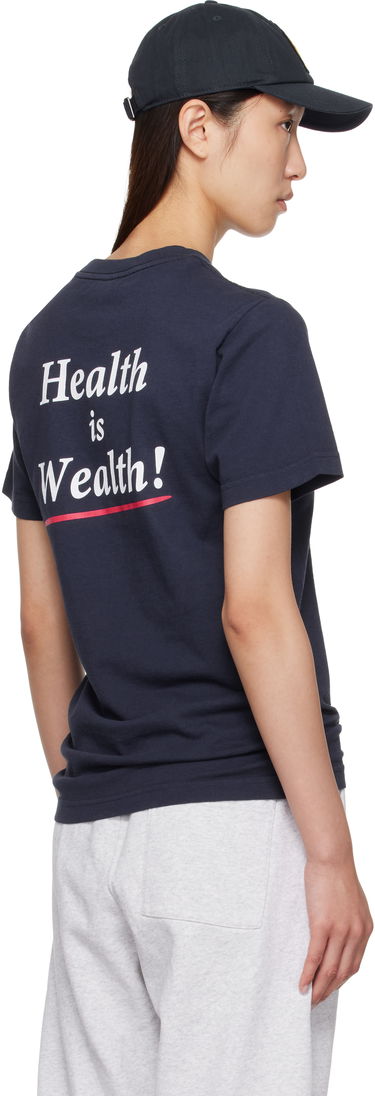 T-shirt Sporty & Rich Sporty & Rich 'Health is Wealth' Tee Mørkeblå | TO043602006BL106, 2
