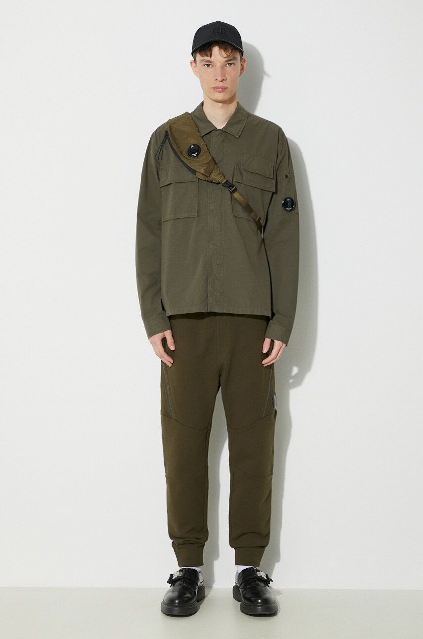 Skjorte C.P. Company Shirt Regular Grøn | 16CMSH121A002824G, 1