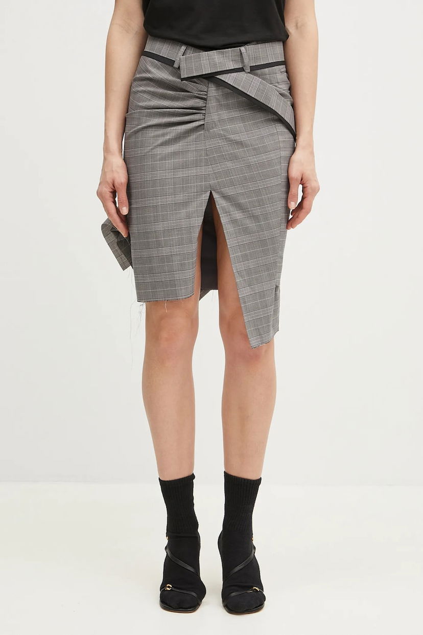 Nederdel Ottolinger Ottolinger Drape Pencil Mini Skirt Grå | 123.300523.02