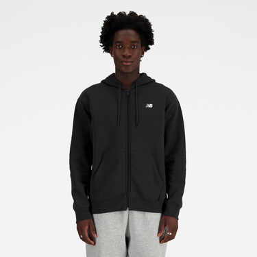 Sweatshirt New Balance Essentials Fleece Full Zip Hoodie Sort | mj41502-bk, 2