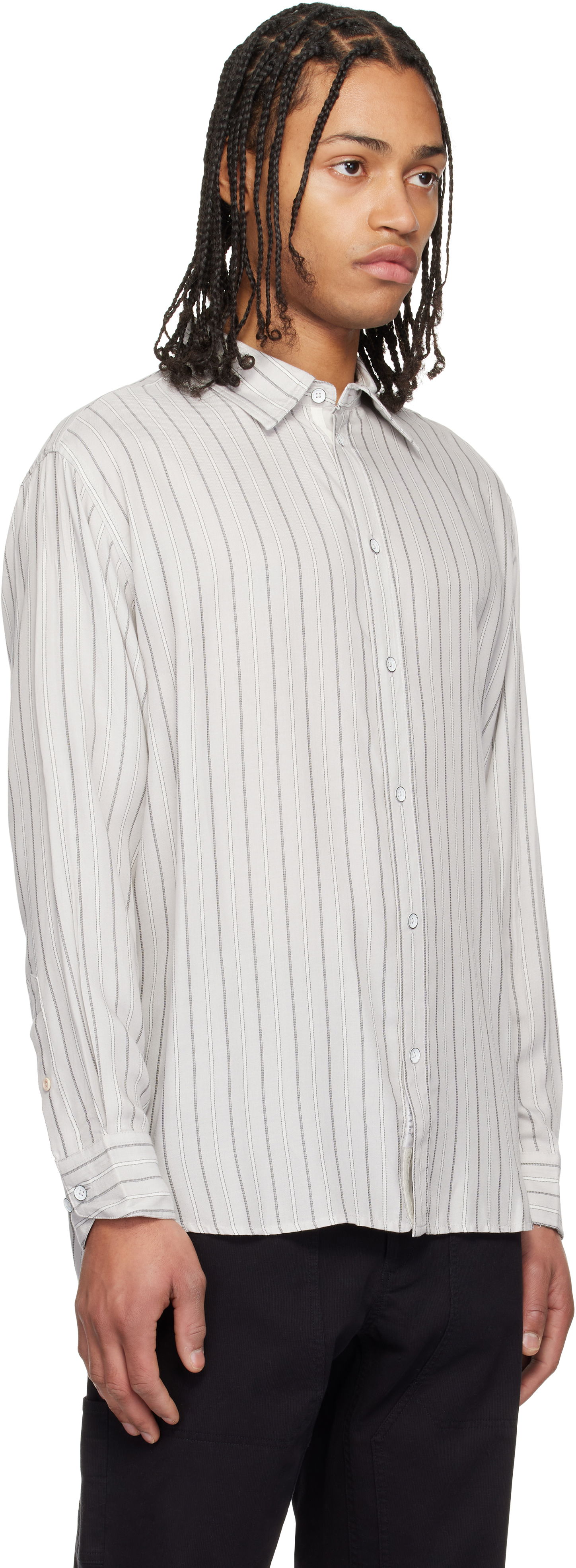 Skjorte rag & bone rag & bone Matthew Striped Shirt Hvid | MBW24HA006PKML, 1
