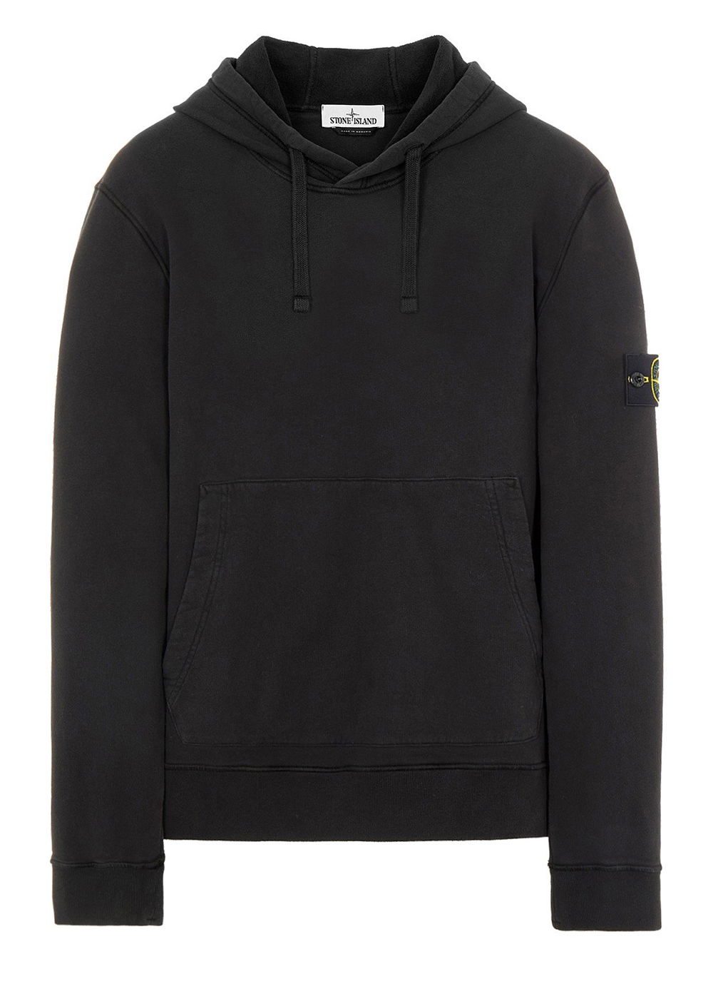 Sweatshirt Stone Island Brushed Cotton Fleece Hoodie Sort | 751564120V0029-9405 / 771564120 V0029, 0