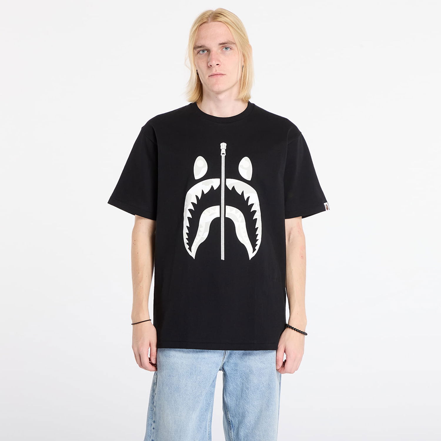 T-shirt BAPE City Camo Shark T-Shirt Sort | 001TEL801027MBLK, 0