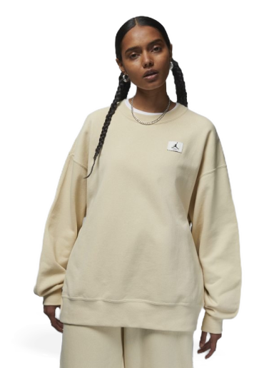 Sweatshirt Jordan Flight Fleece Crew Beige | DQ4599-234