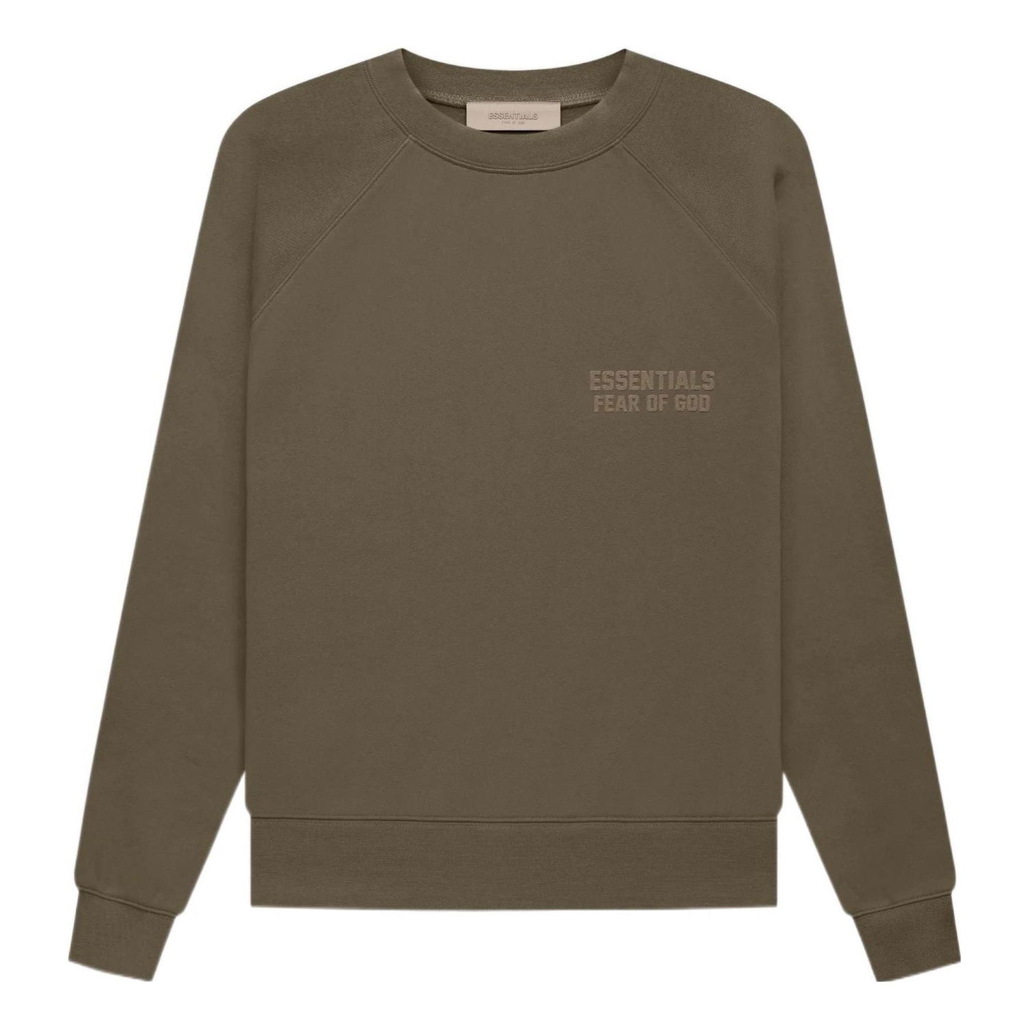 Sweater Fear of God Essentials by Fear Of God Crewneck Sweatshirt Grøn | FOG-FW22-407, 0
