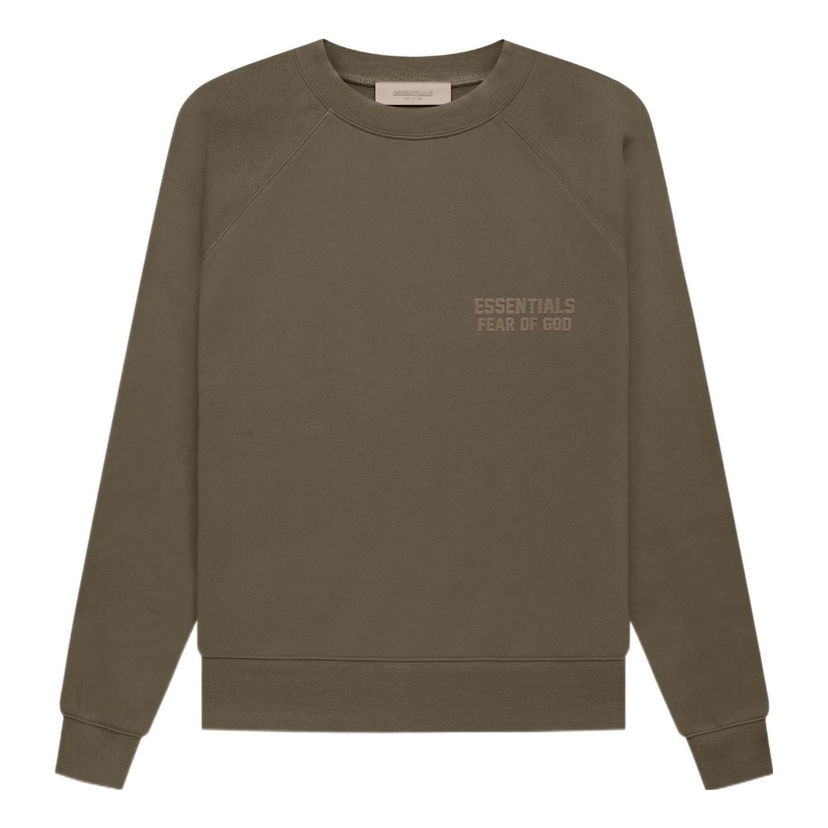 Sweater Fear of God Essentials by Fear Of God Crewneck Sweatshirt Grøn | FOG-FW22-407
