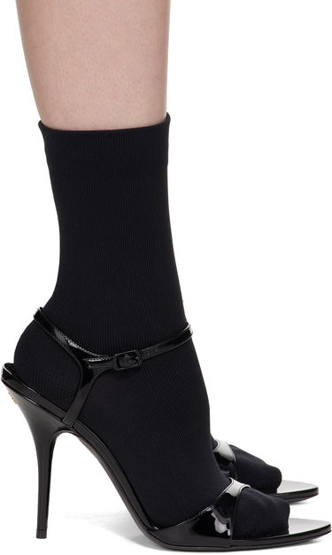 Sokker Balenciaga Balenciaga Avenue Sock 110 Heeled Sandals Sort | 810517 W12H2, 0